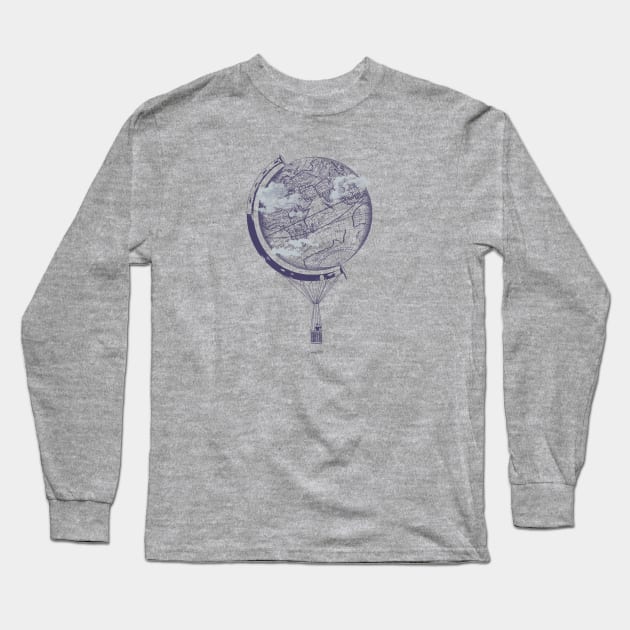 one world Long Sleeve T-Shirt by micronisus